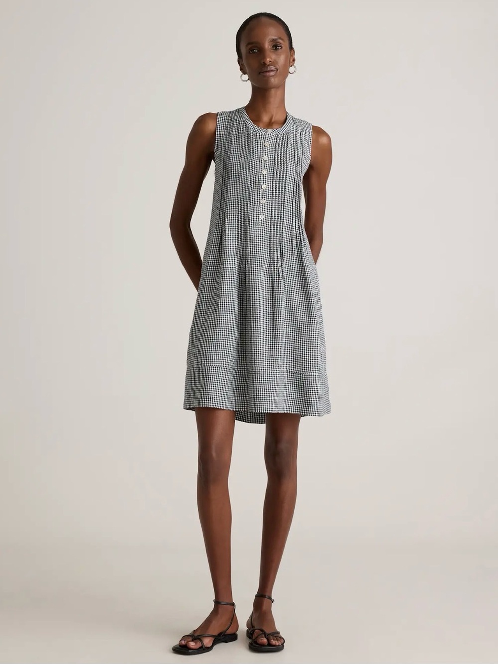 Quince 100% European linen sleep let’s swing dress. - Picture 8 of 10